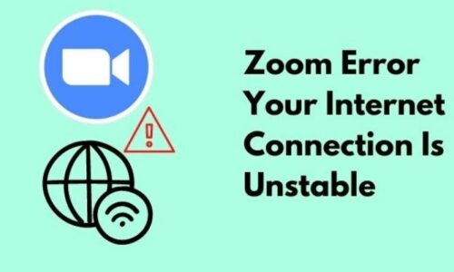 zoom your internet connection is unstable