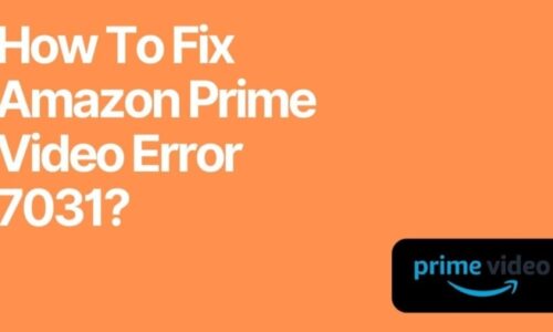 how to fix amazon prime vieo error