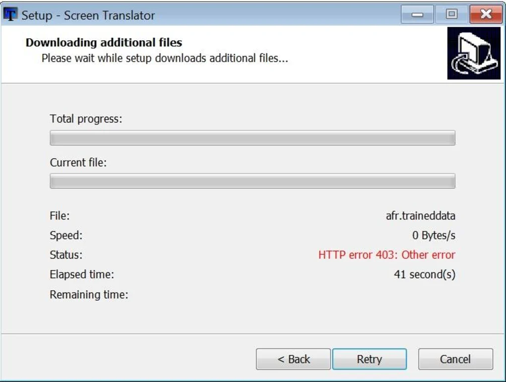 Windows screen translation software